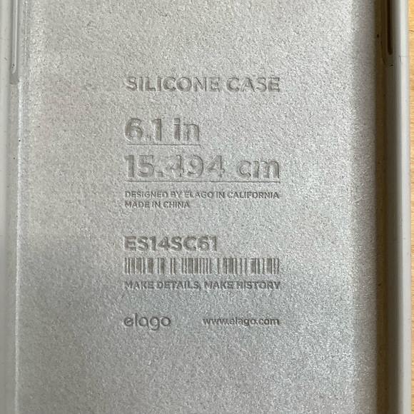 Gray Slim Protective Silicone Case for iPhone 13 - Picture 3 of 6